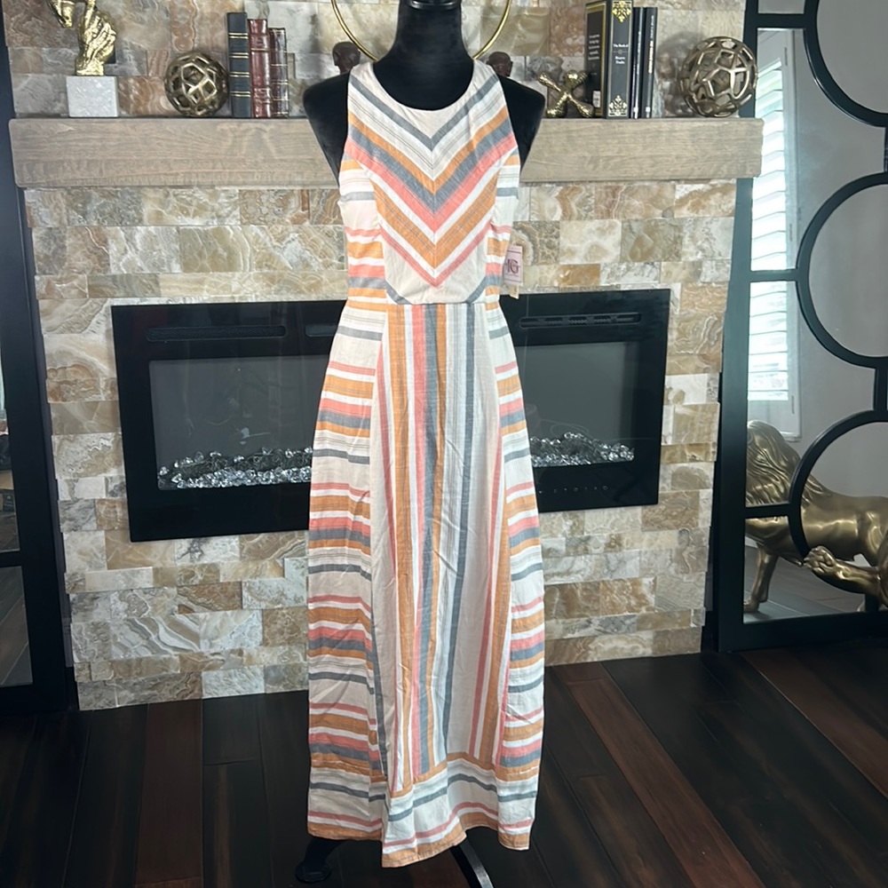 Japna  Long Maxi Dress SZ Med Multi color Dress